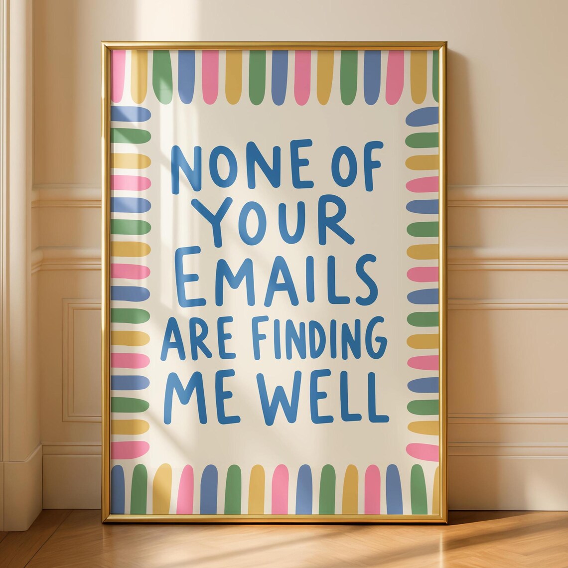 Office Work From Home Email Poster, Admin Decor Art Print