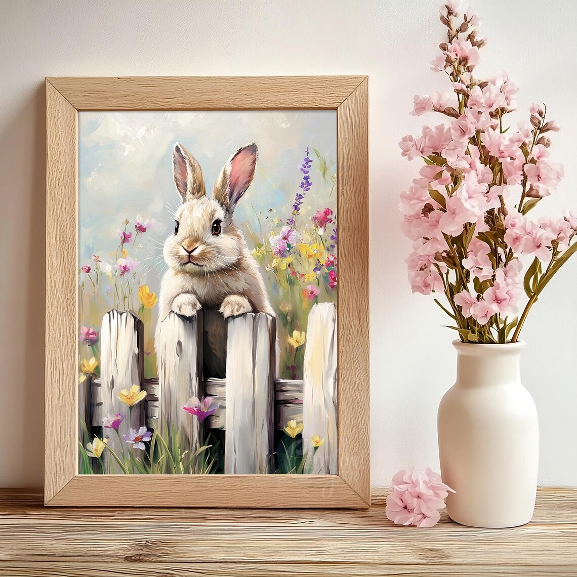 Easter Bunny Print, Cute Nursery Wall Art - Image 2