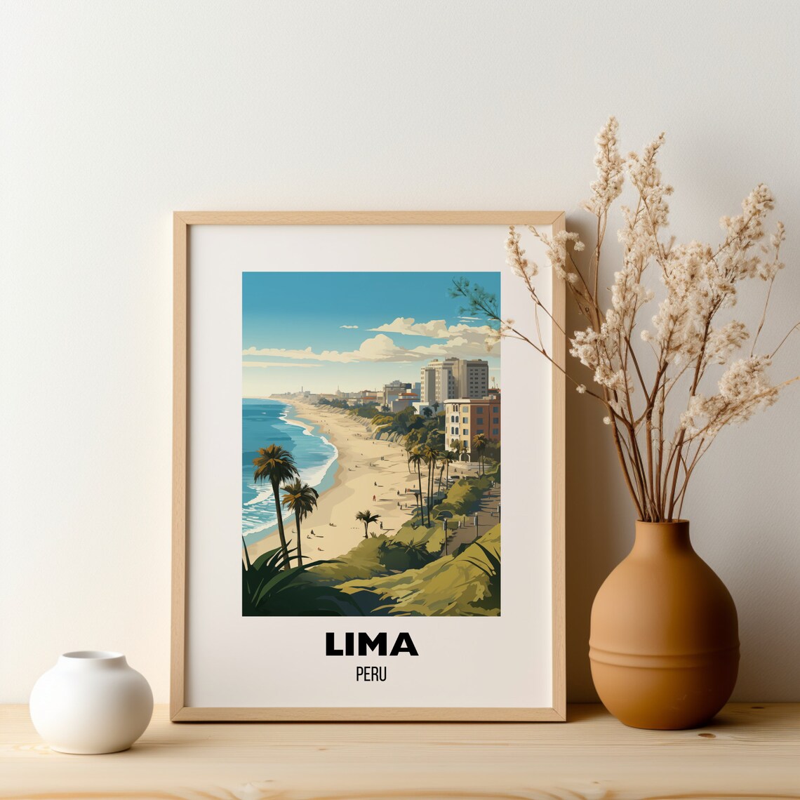 Lima Peru Travel Poster, Latin America Wall Art - Image 2