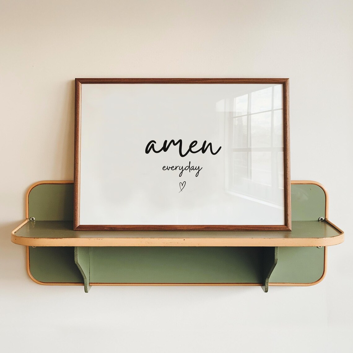 Amen Everyday Print, Minimalist Religious Decor