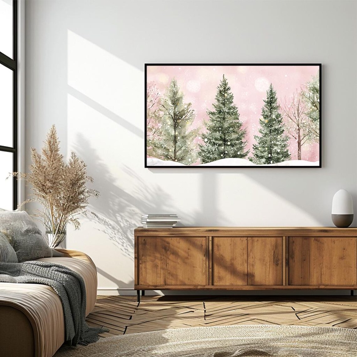 Whimsical Winter Forest, Rustic Holiday Decor - Image 4