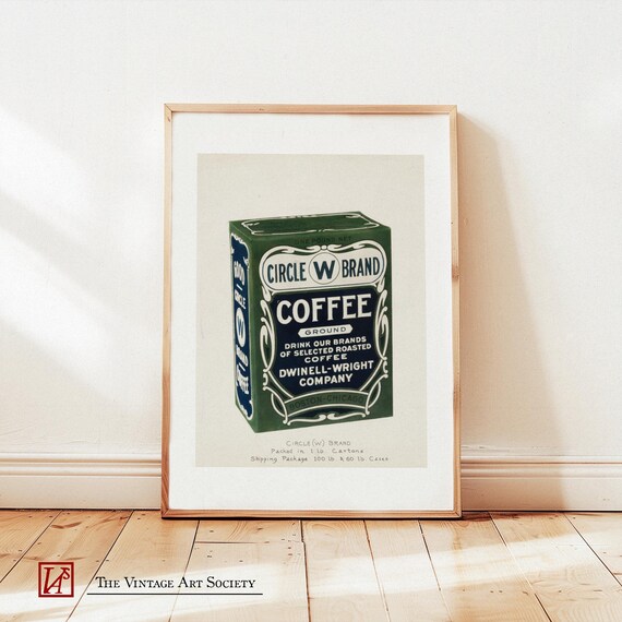 Retro Coffee Poster Old School Coffee Print Kitchen Home Decor Vintage Coffee Wall Art Coffee Shop Decor