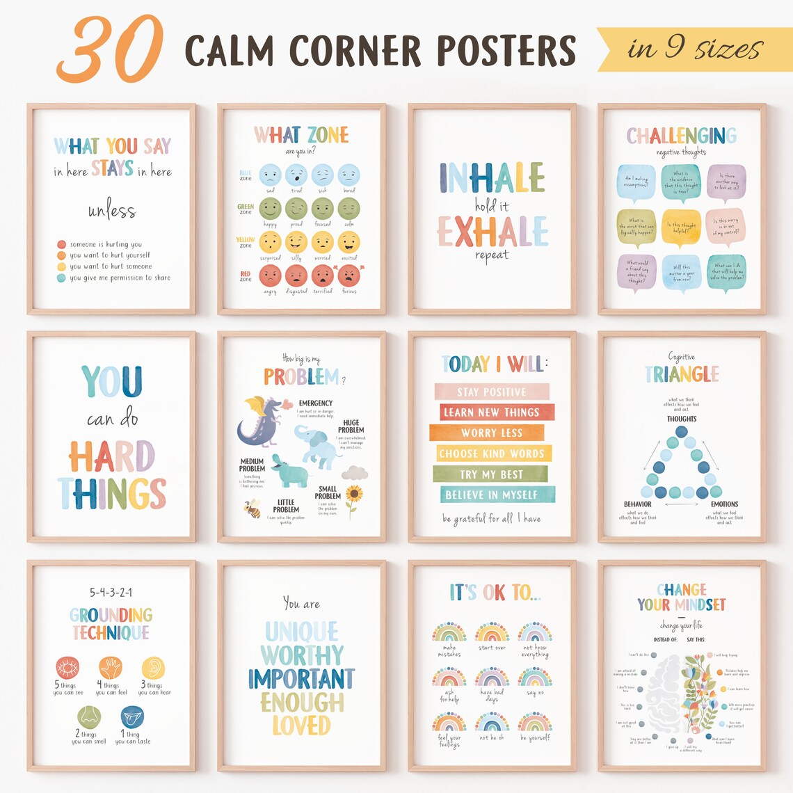 Calming Corner Posters, School Counseling Office Decor - Image 6