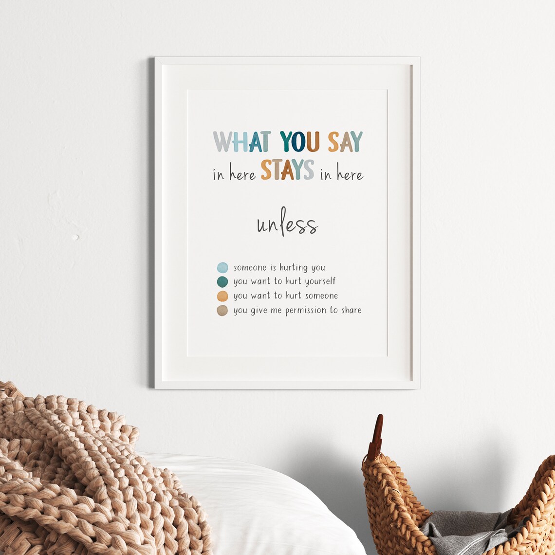 Counseling Office Decor, Calming Corner Art Print - Image 4