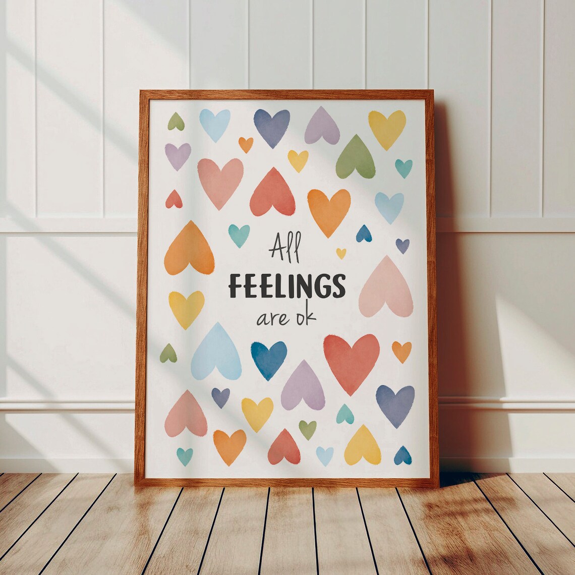 All Feelings Are Ok Poster, Mental Health Chart - Image 4