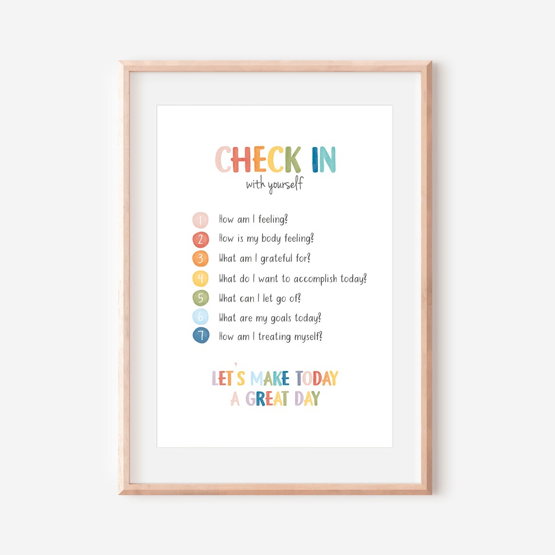 Daily Check In Poster, School Counselor Decor - Image 2