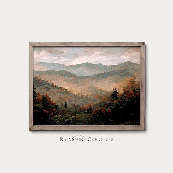 Great Smoky Mountains National Park Vintage Art Print