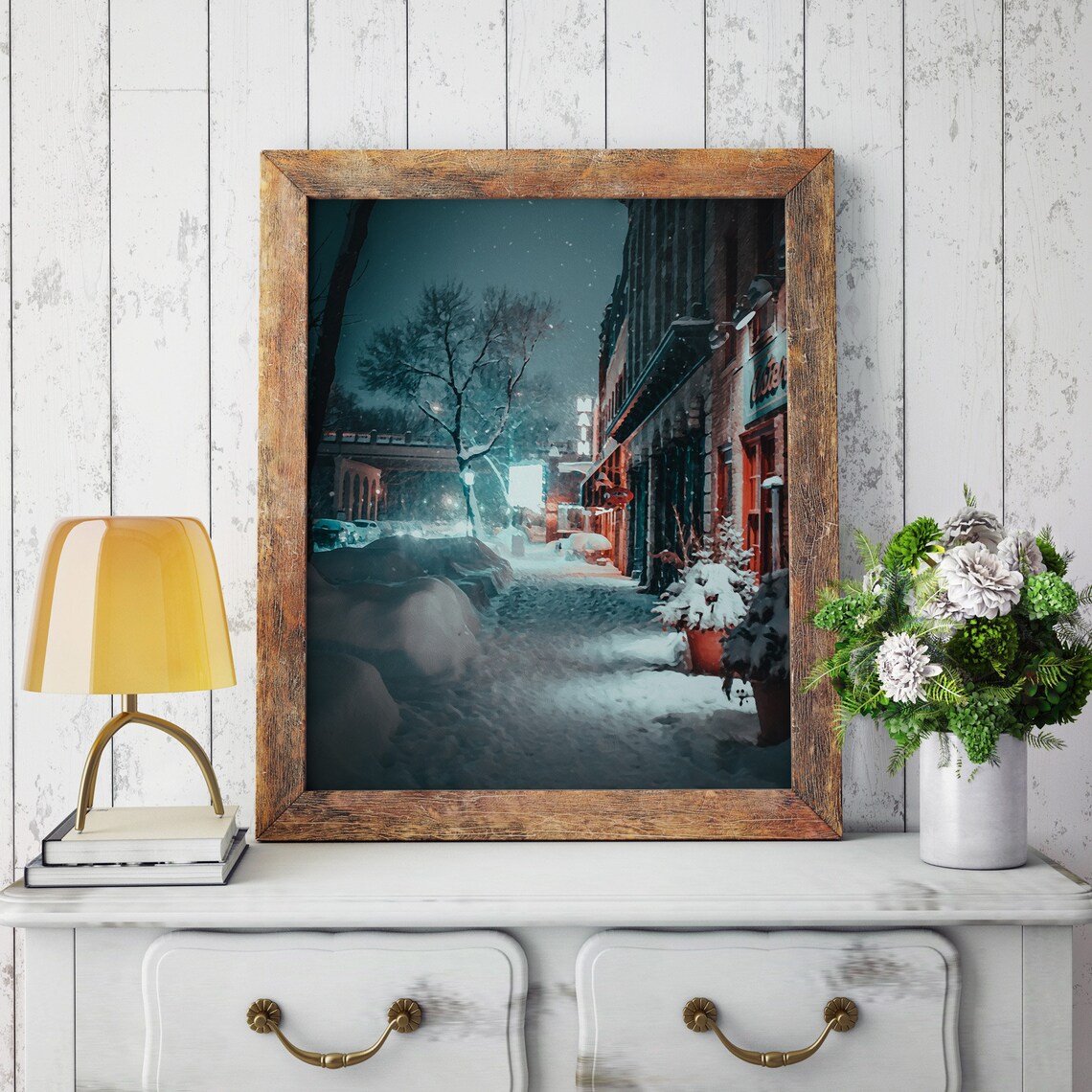 Quiet Streets On Christmas Eve, Christmas Decor - Image 2