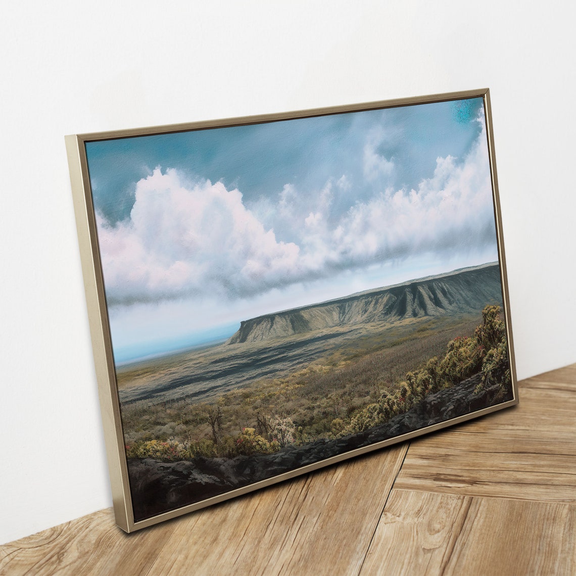 Hawaii Volcanoes National Park Vintage Oil Painting Hawaii Usa Instant 249 - Image 2