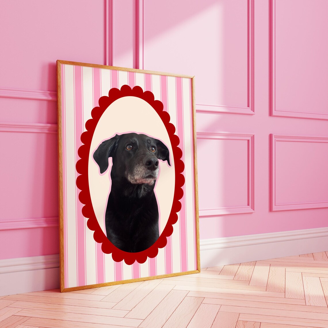 Custom Pet Vintage Style Photo Art Print