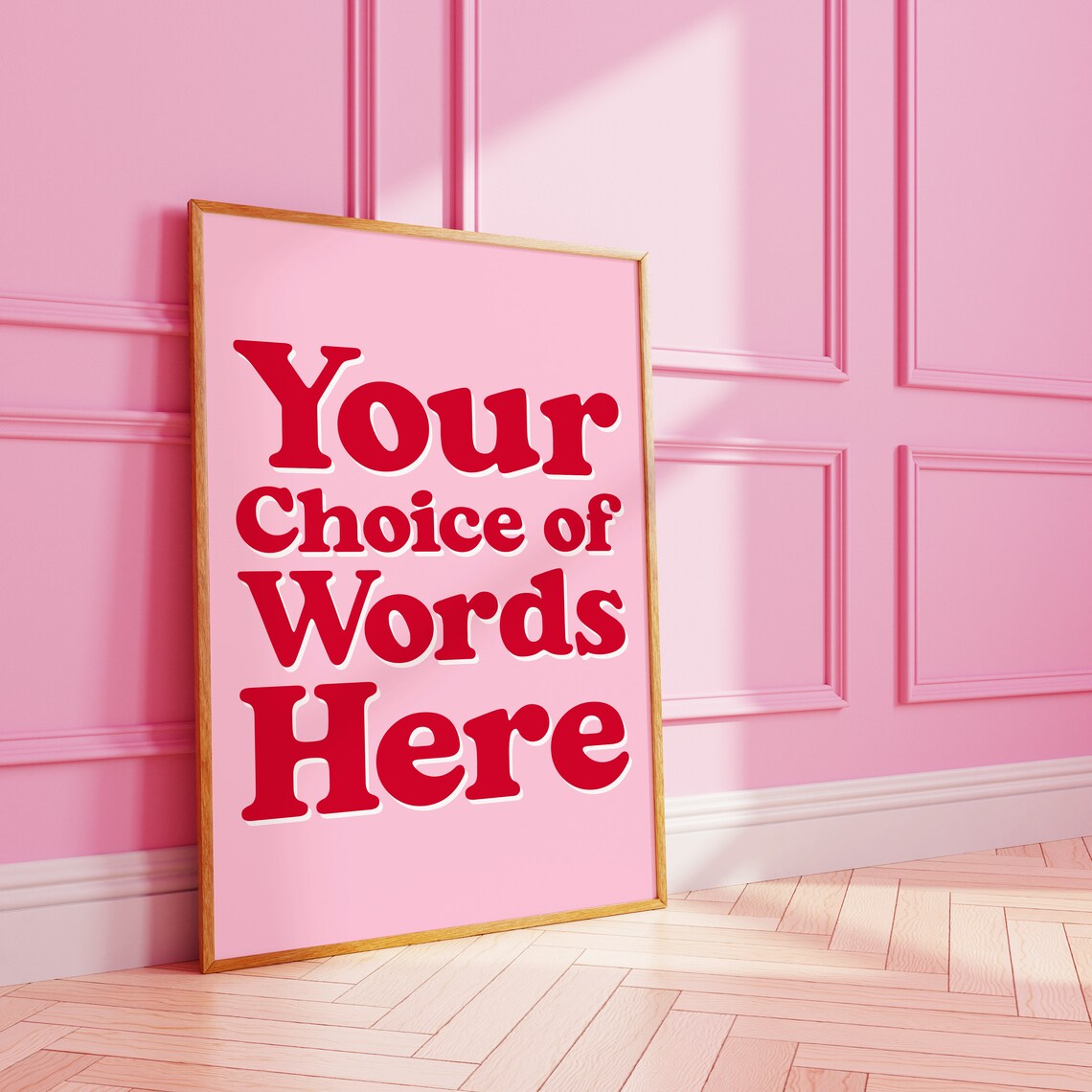Custom Quote Personalised Typography Wall Print