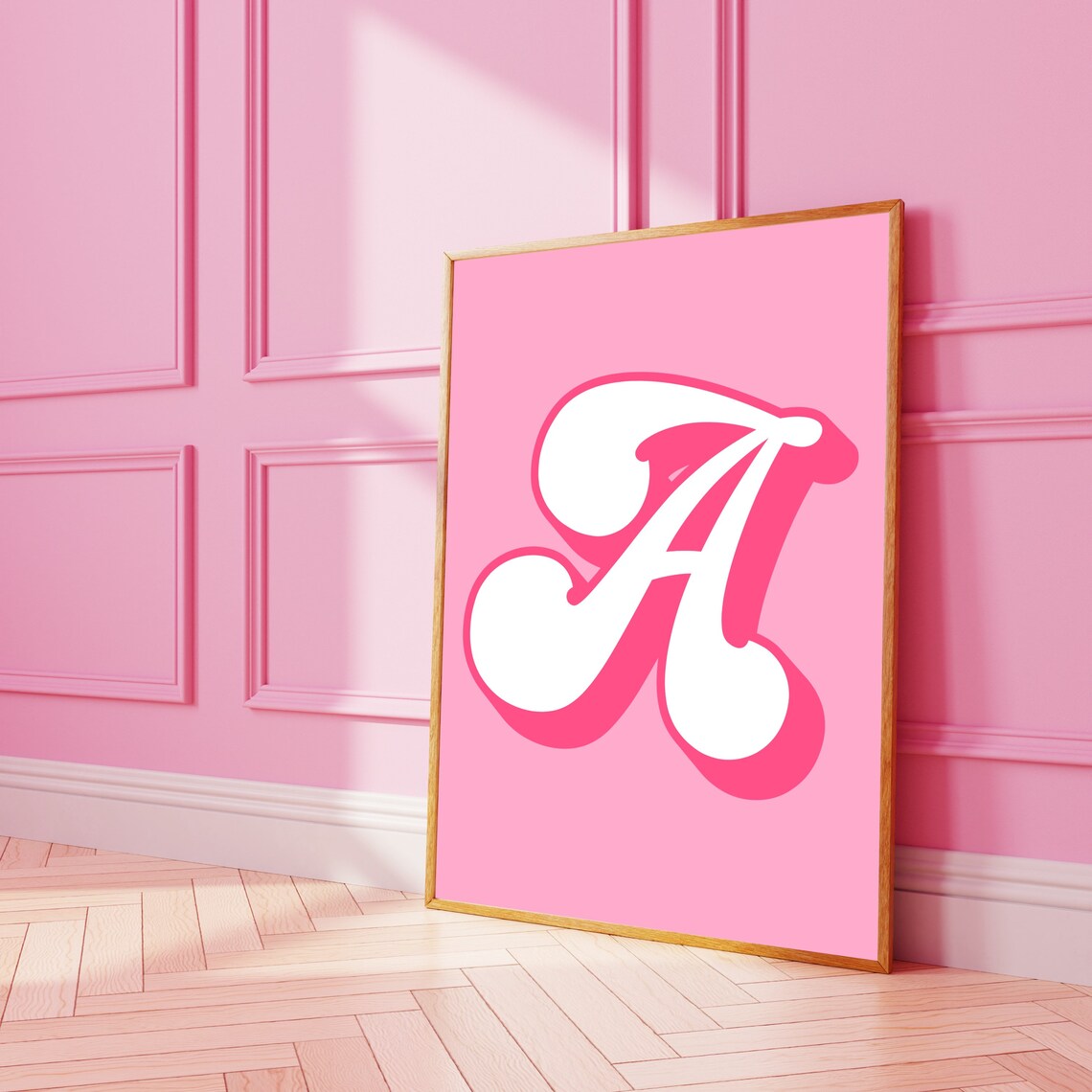Personalised Initial Alphabet Letter Funky Print