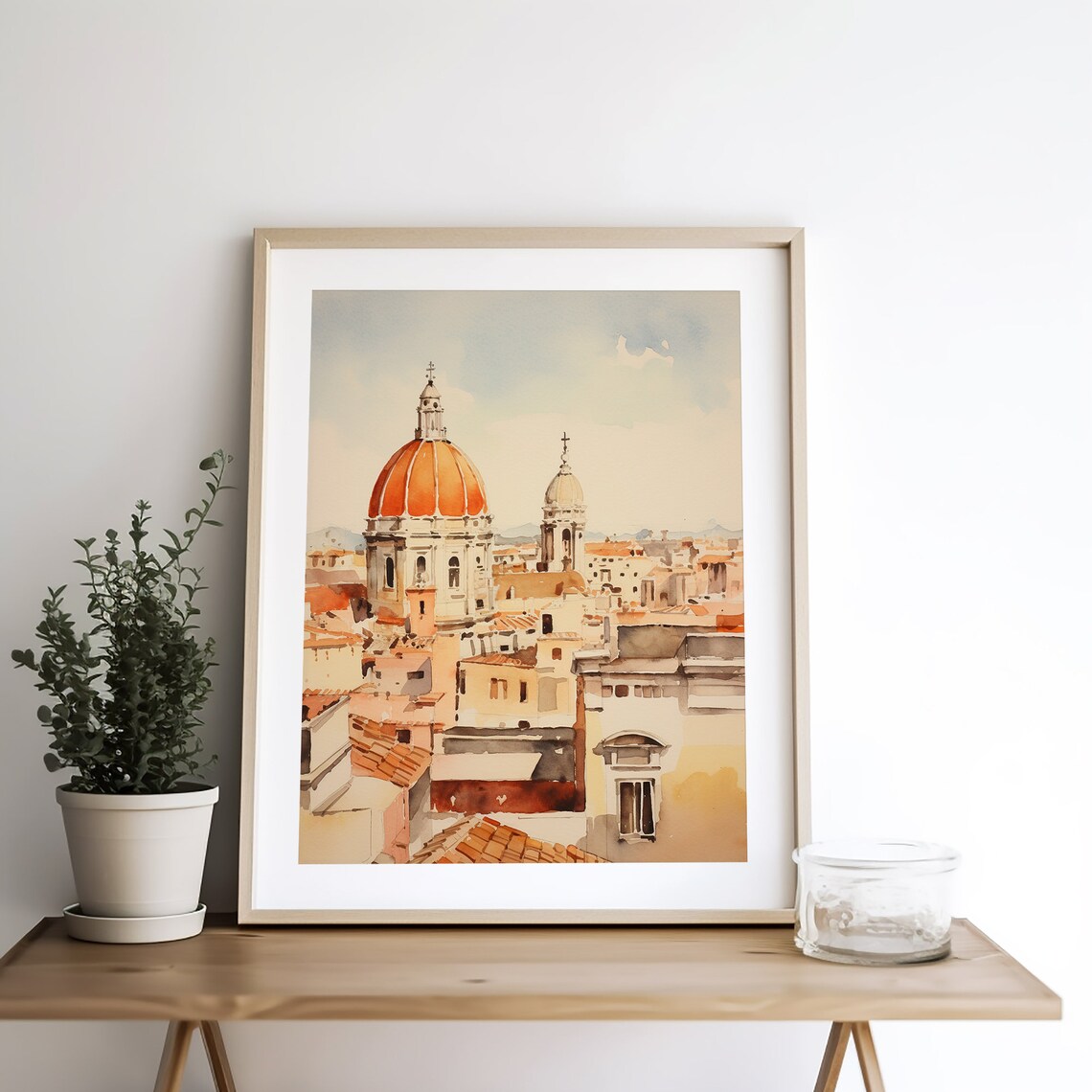 Rome Watercolor Italian Cityscape Art Print - Image 5