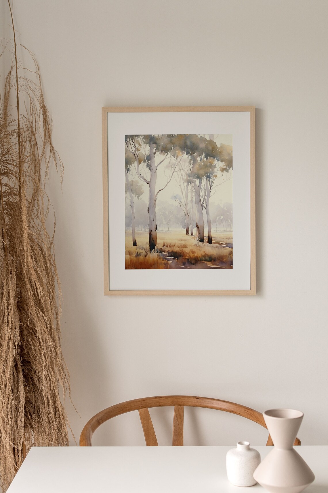 Eucalyptus Trees Santa Barbara Watercolor Art Print - Image 5
