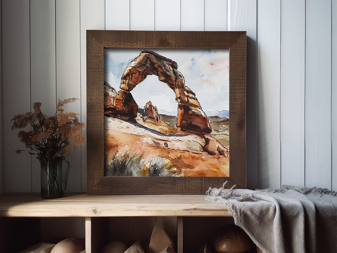 Delicate Arch Sandstone Formation Arches National Park Poster - Image 2