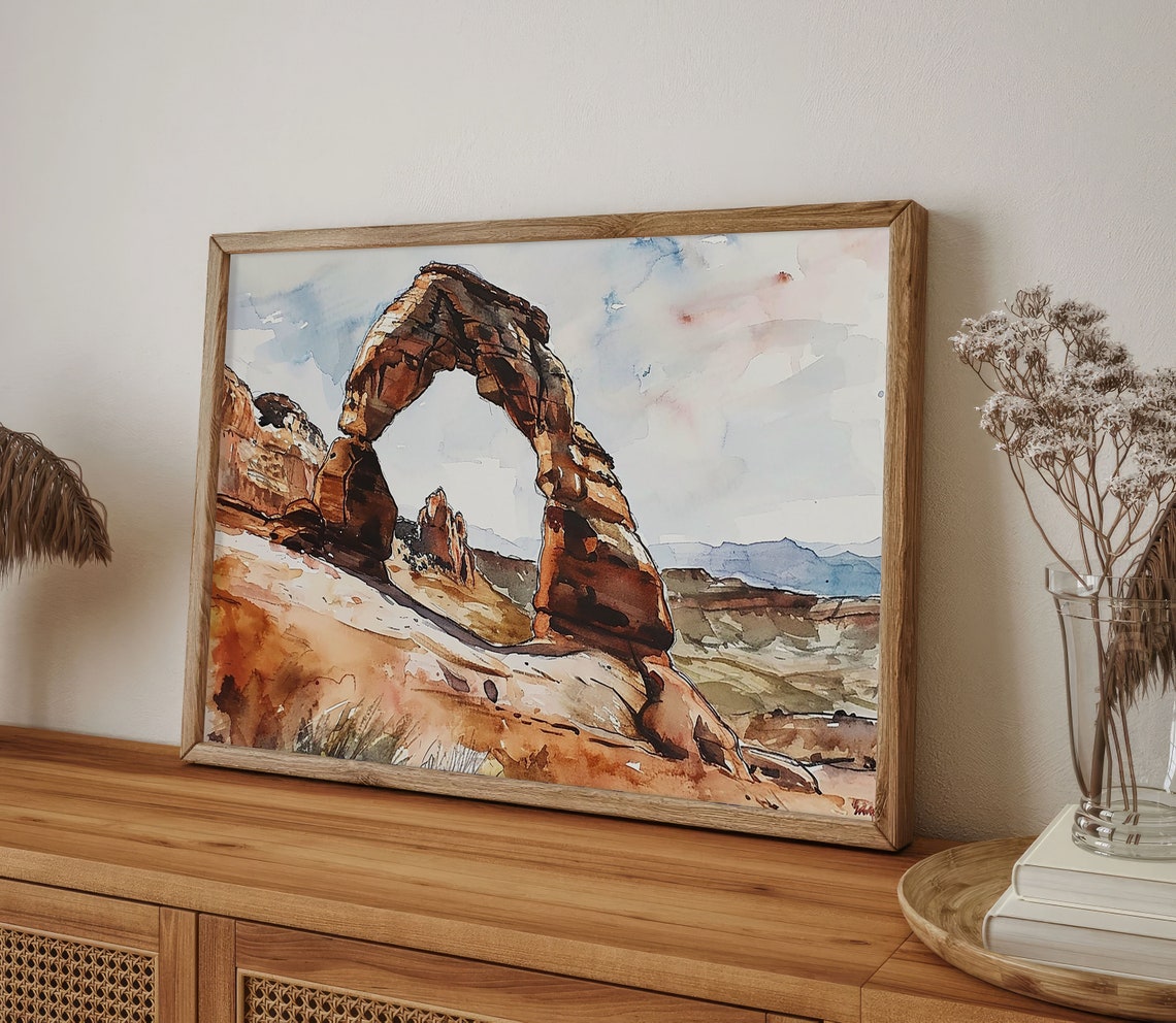 Delicate Arch Sandstone Formation Arches National Park Poster - Image 3