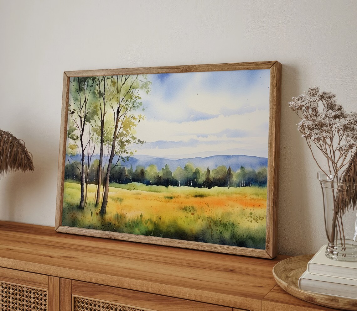 White Mountains Fall Landscape Art Print, New Hampshire - Image 5