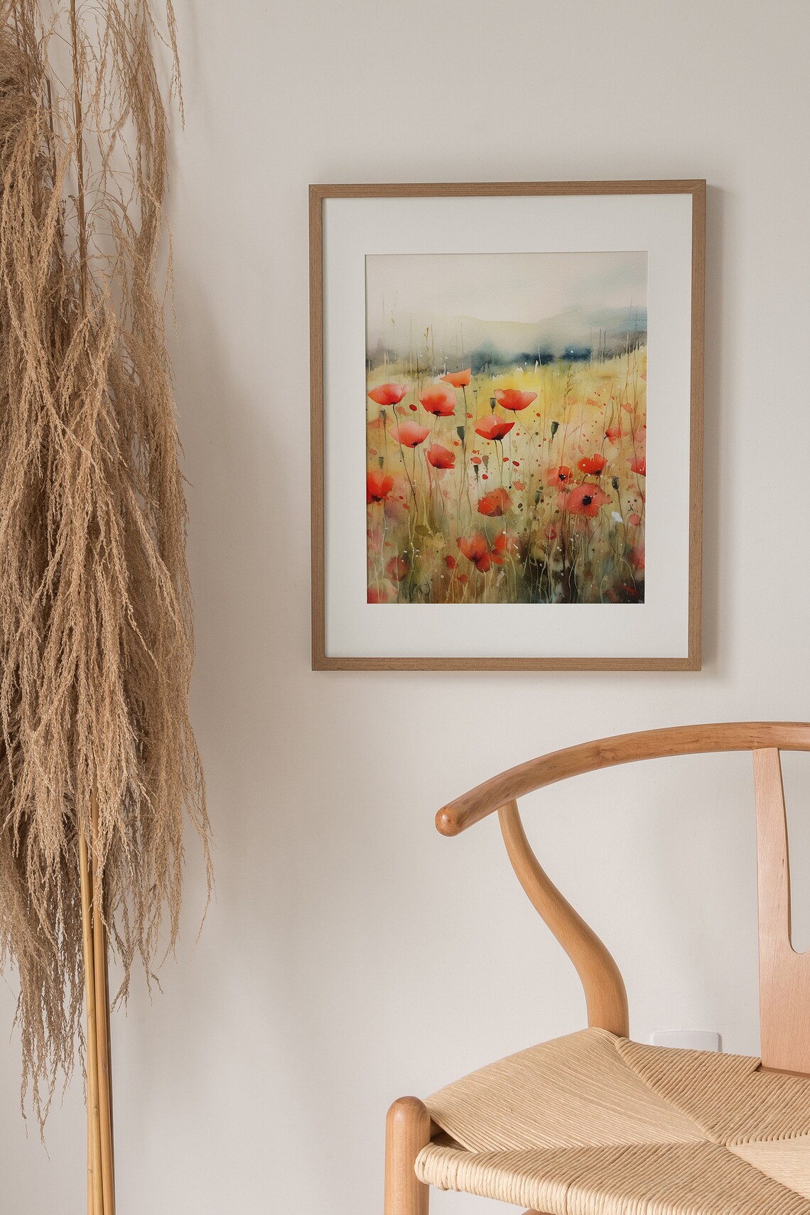 Tuscany Wildflower Watercolor Art Print, Farmhouse - Image 3