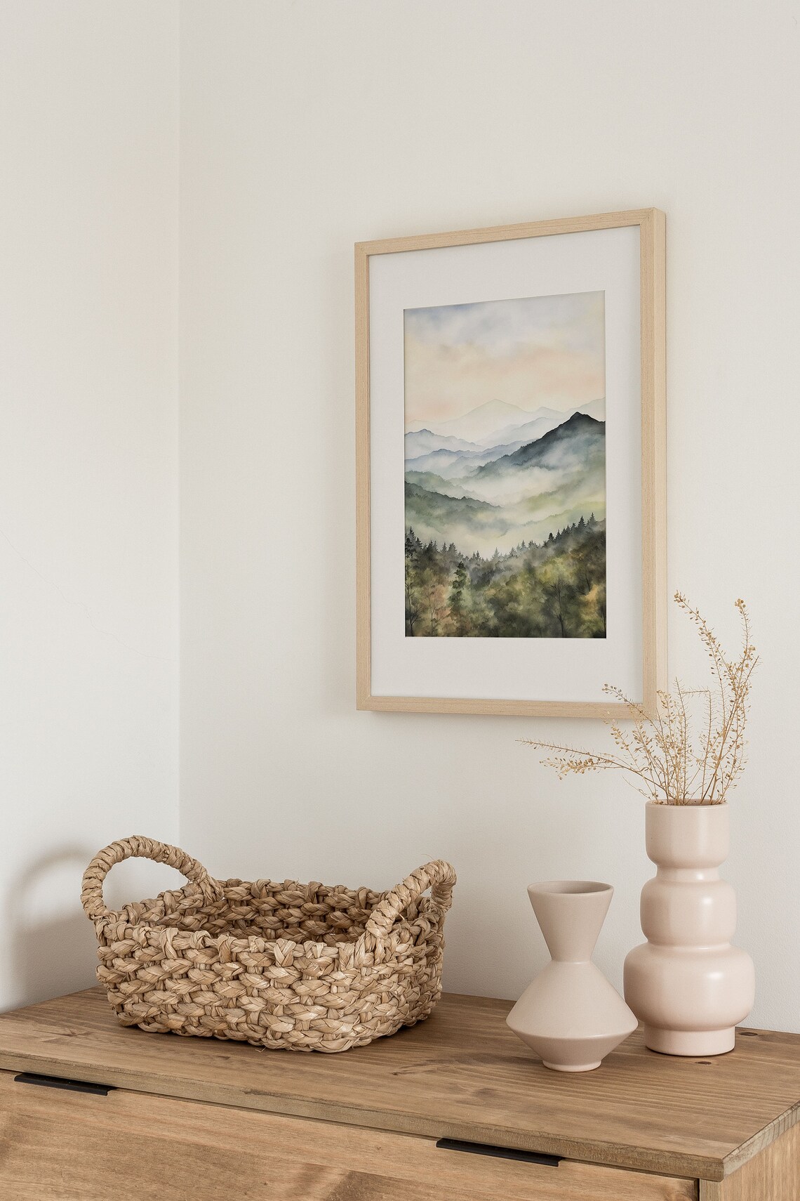 Bitterroot Range Idaho Mountain Landscape Art Print - Image 2