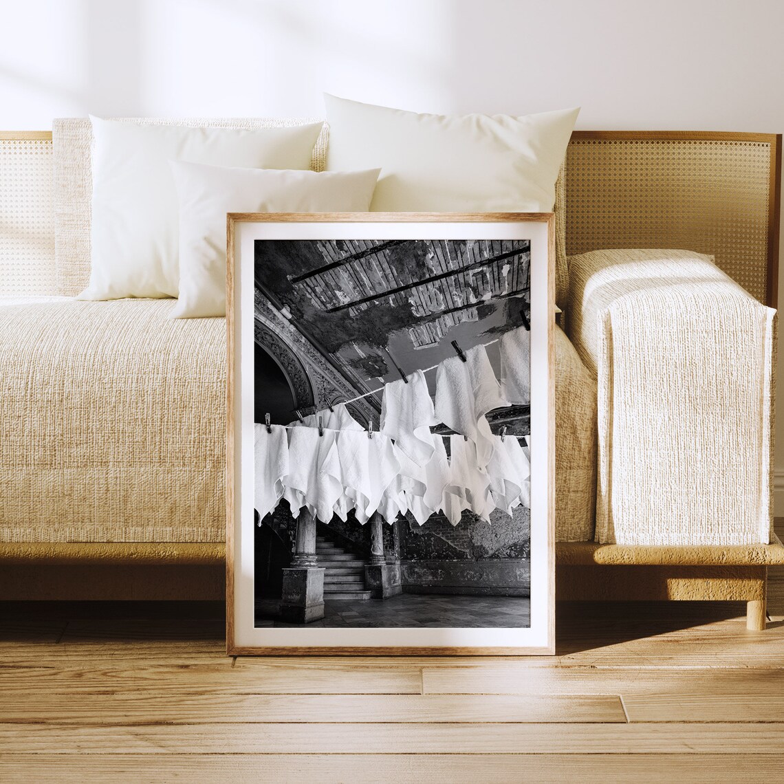 Laundry Room Decor Black And White Art Print - Image 4