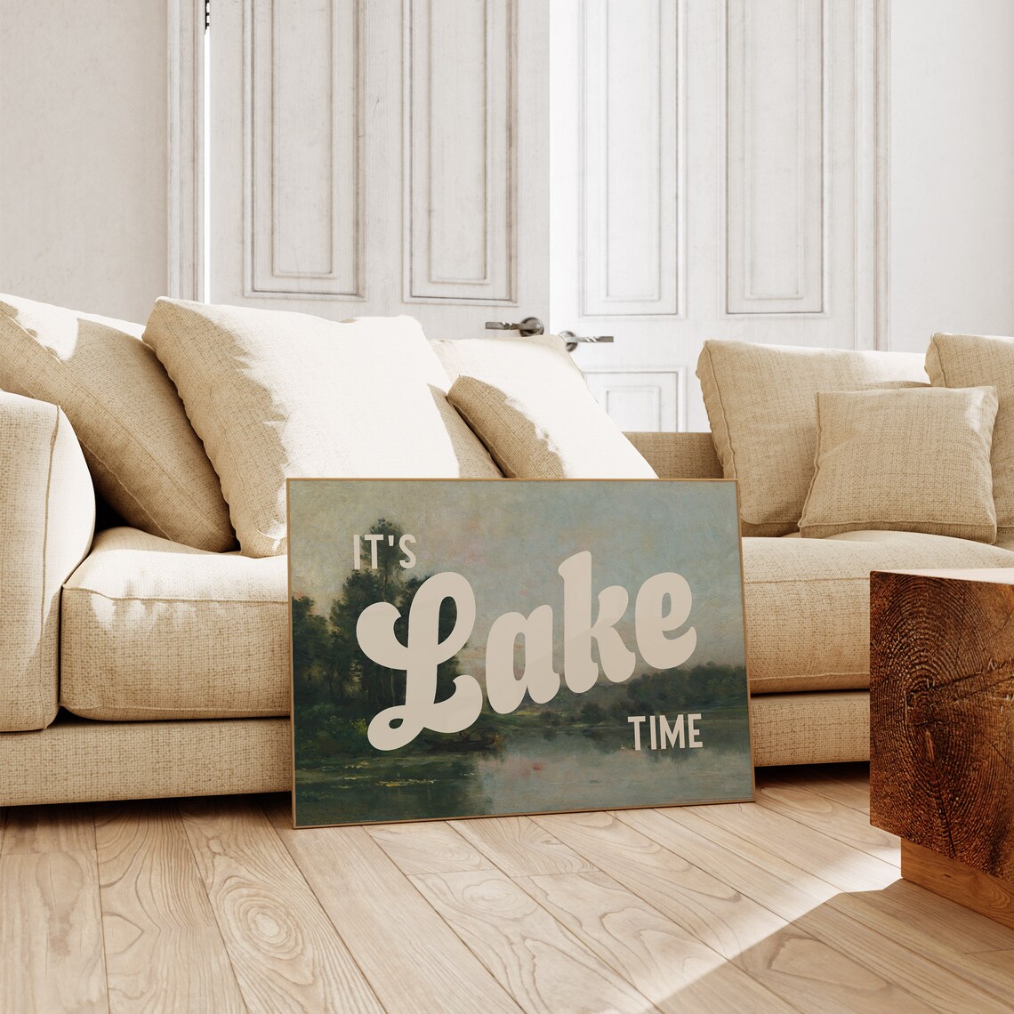 It's Lake Time Vintage Cottage Core Lake House Art Print - Image 2