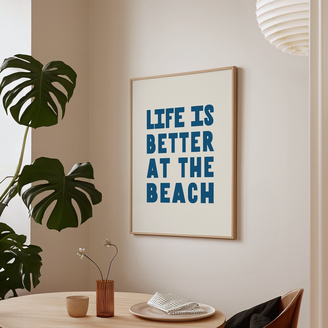 Life Is Better at the Beach, Coastal Wall Art Print - Image 2