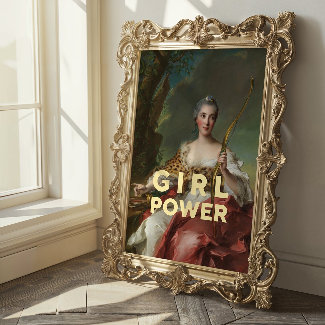 Girl Power Feminist Quote Poster, Wall Art Print