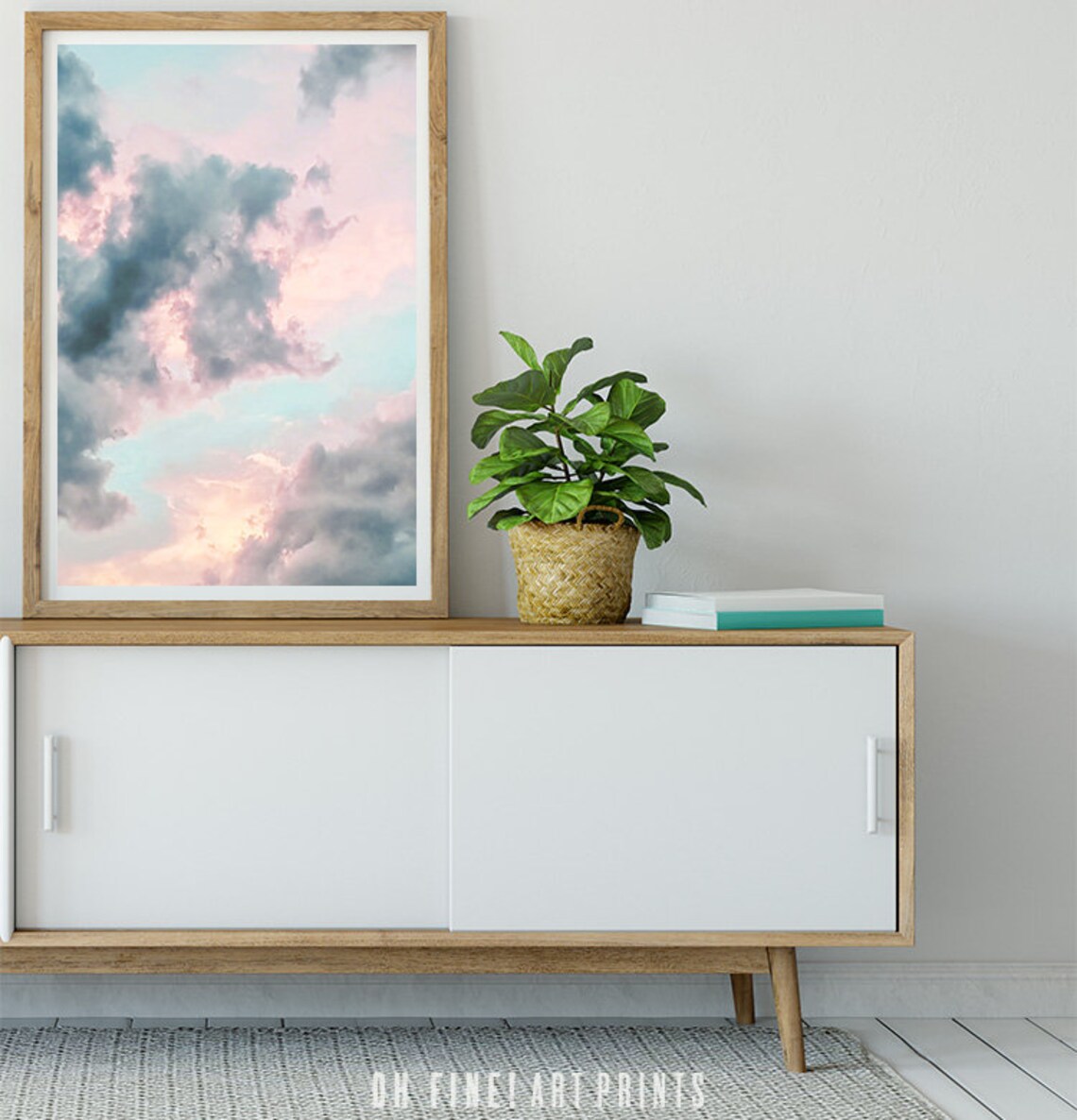 Pastel Cloud Print, Large Nursery Decor Art Print - Image 3