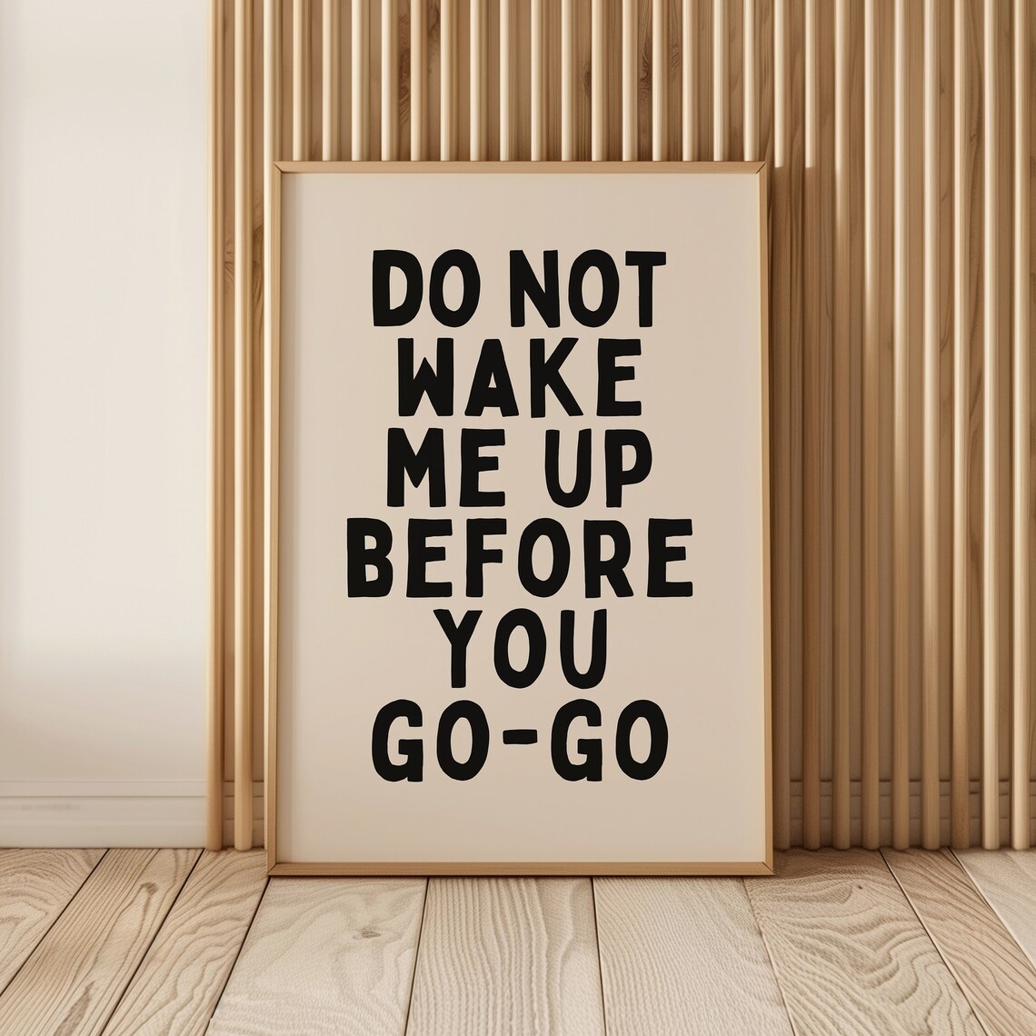 Do Not Wake Me Up Wall Art Print Funny Couples Bedroom Decor Minimalist Typography Poster A114