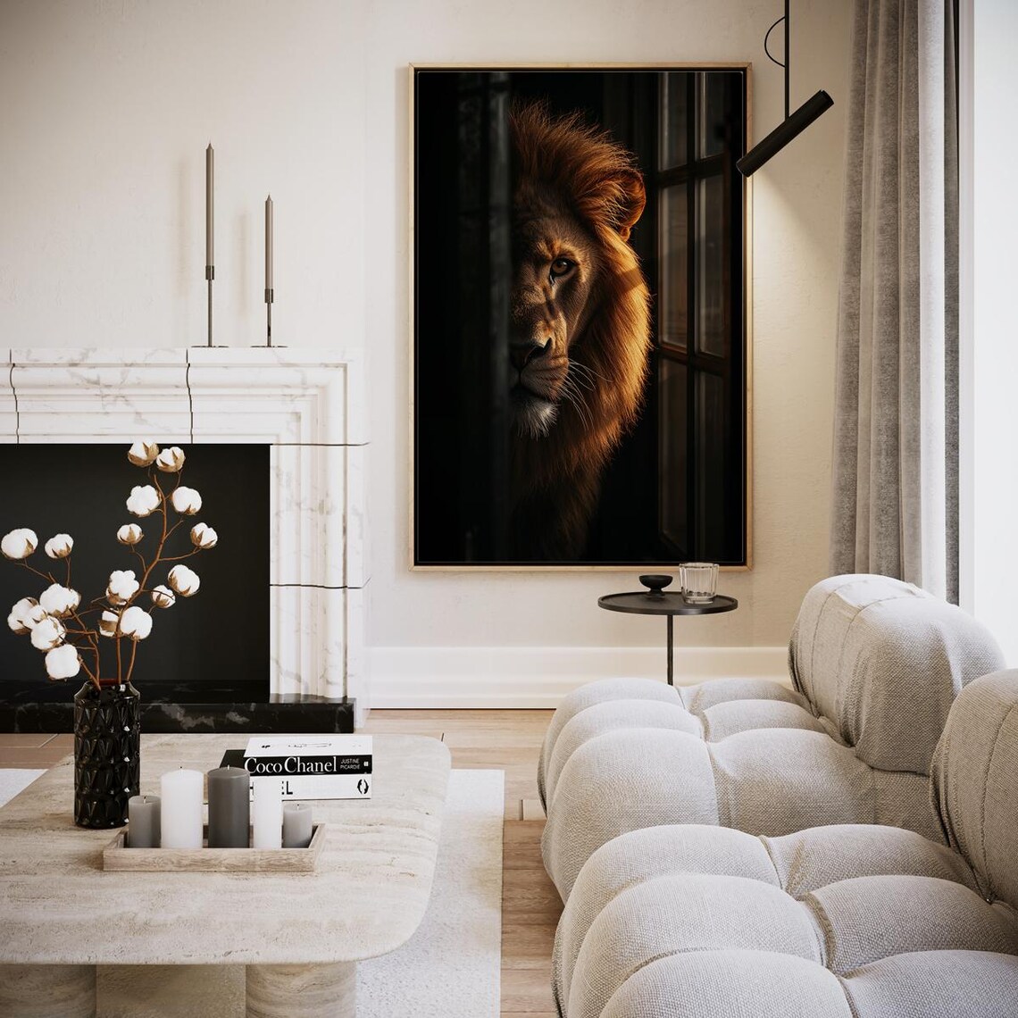 Shadow Of The King Lion Artwork Wall Art
