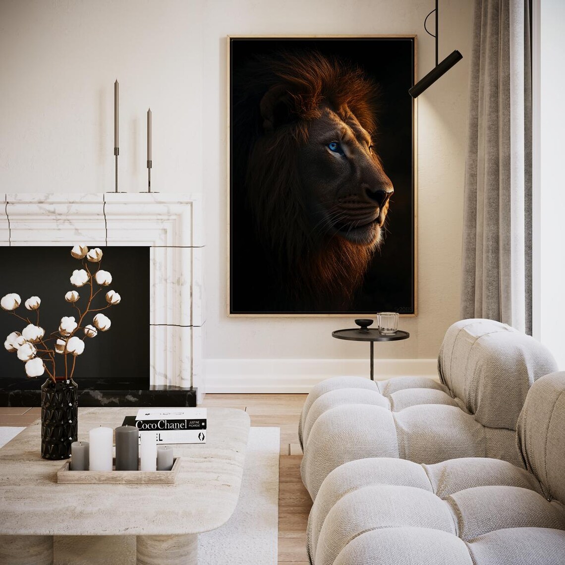 King Of The Savannah Lion Artwork Wall Art