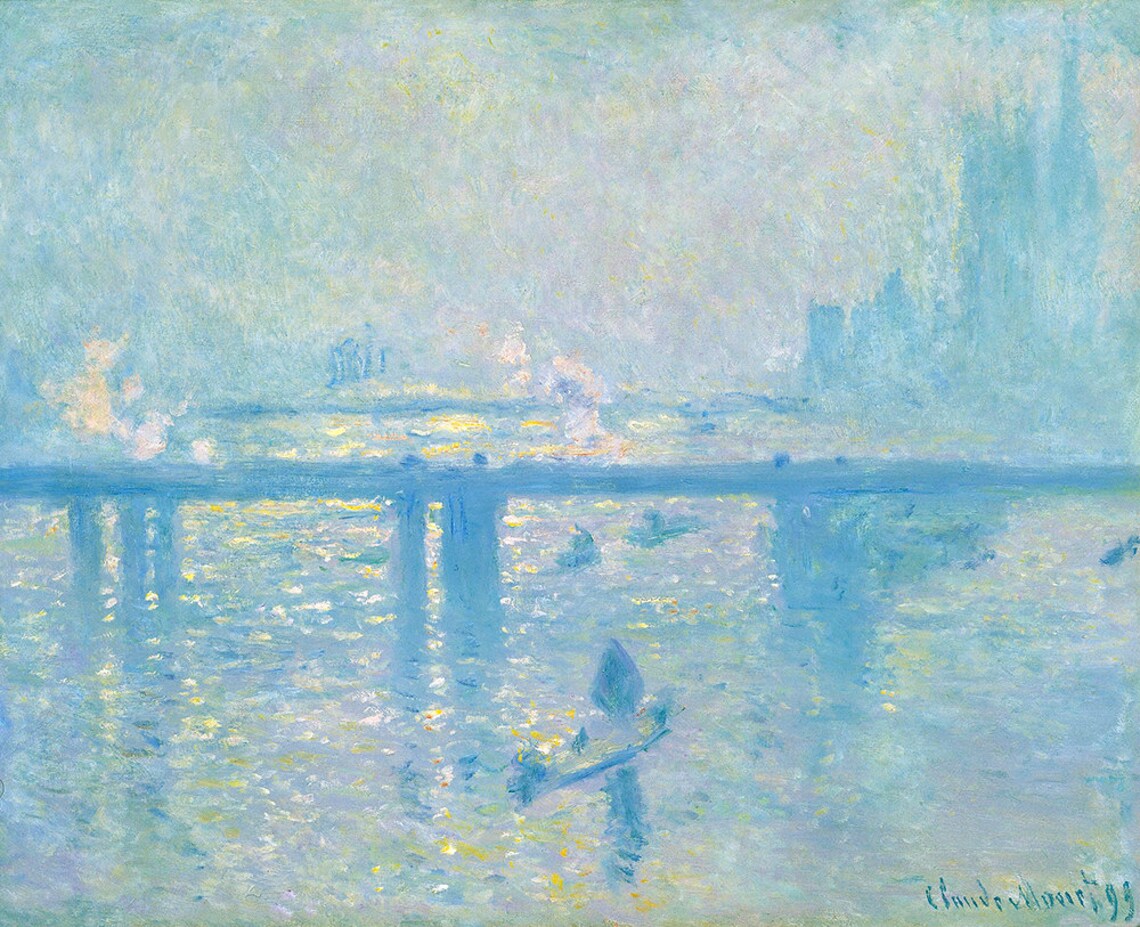 Claude Monet Charing Cross Bridge Fine Art Glice 1899 Sku 0110