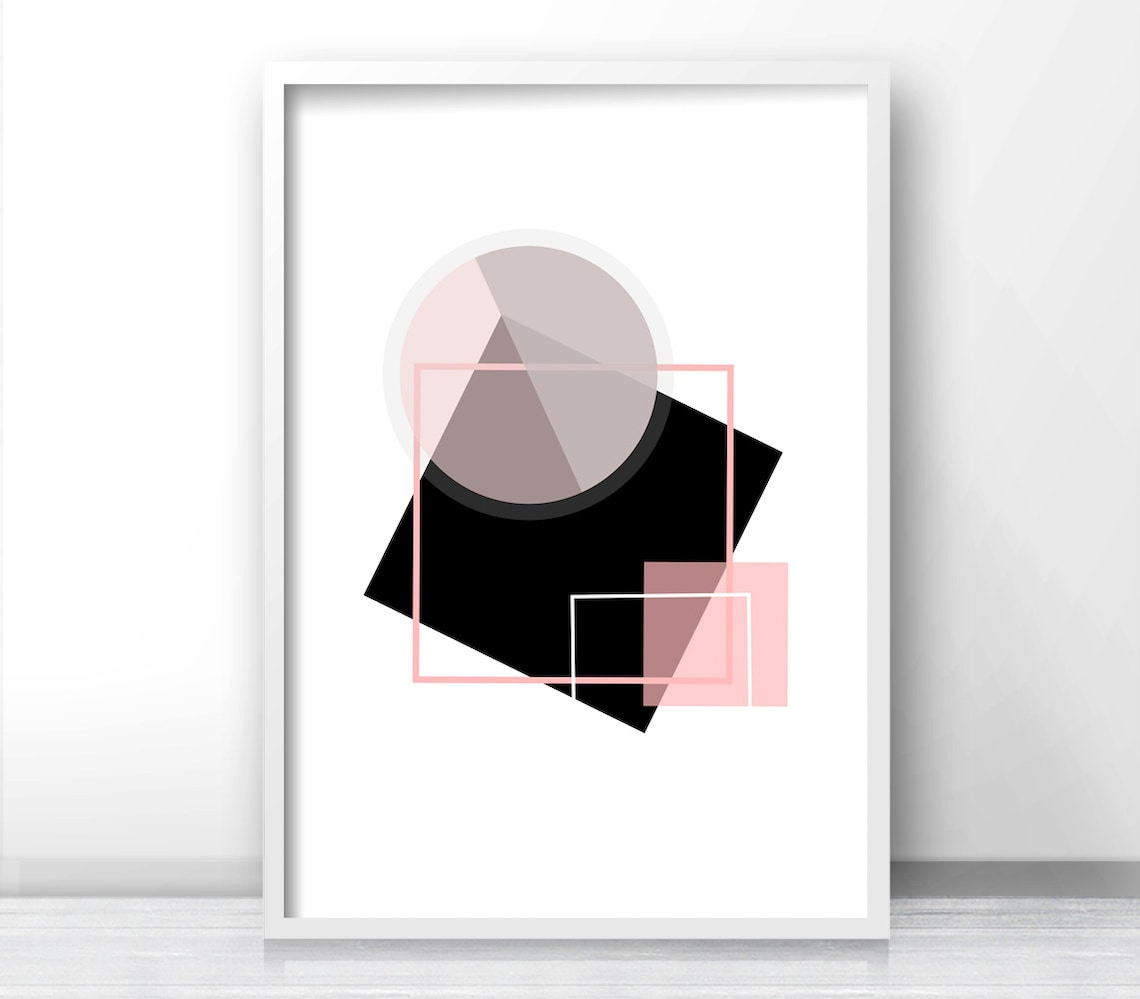 Abstract Geometric Wall Art Print, Modern Decor - Image 4