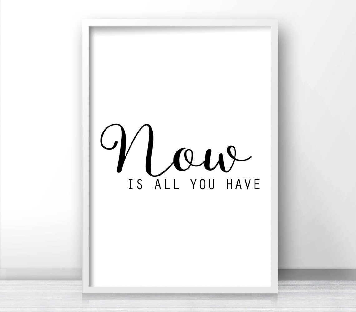 Black and White Typography Quote Wall Art Print - Image 4