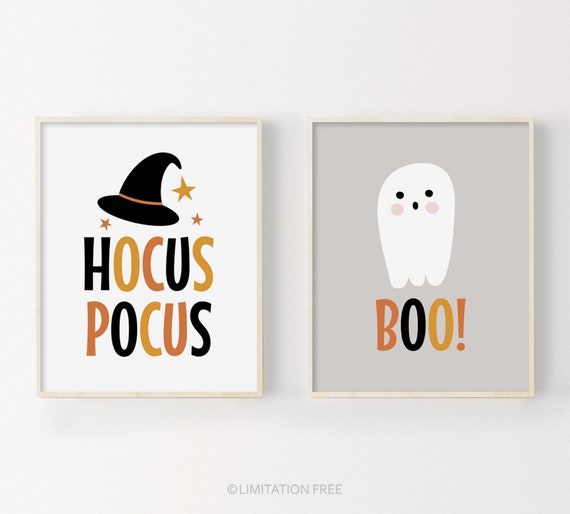 Cute Ghost Halloween Kids Halloween Decor Kids Halloween Party Cute Spooky Decor Halloween Sign Halloween Prints