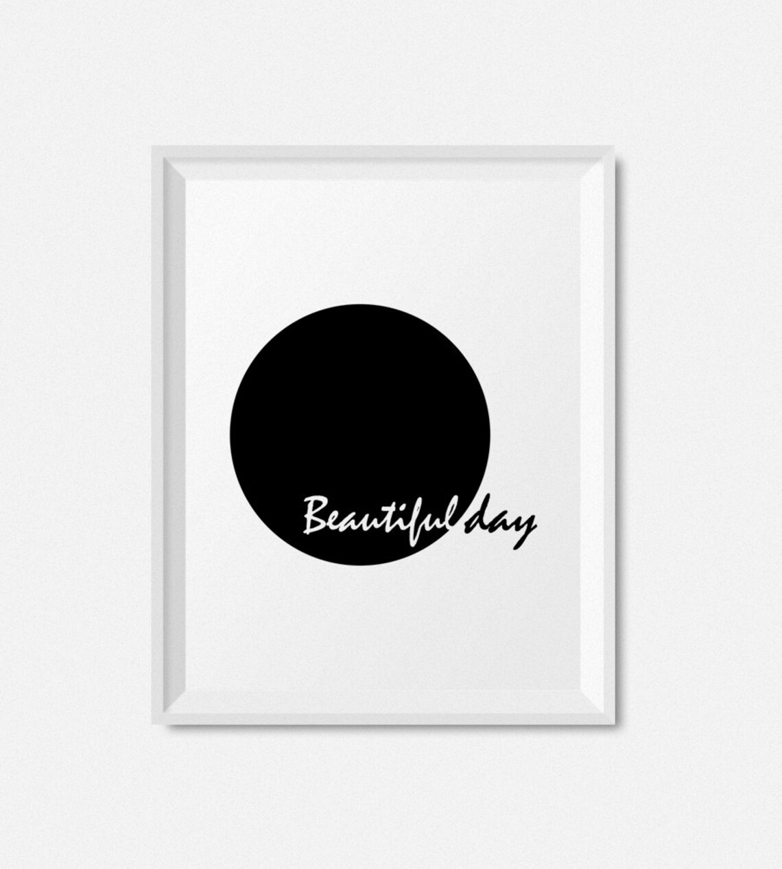 Minimalist Black and White Inspirational Art Print - Image 2