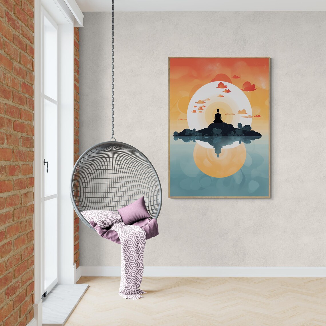 Zen Meditation Art, Minimalist Spiritual Decor - Image 2