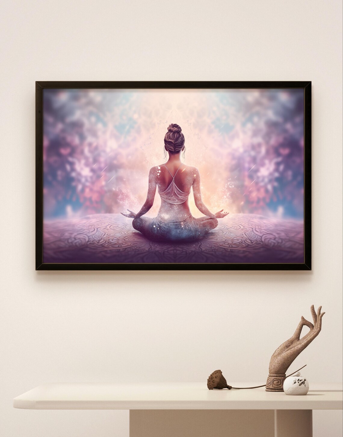 Meditation Art Print, Spiritual Yoga Wall Decor - Image 2