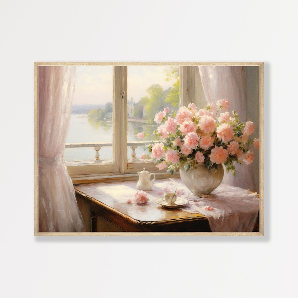 Flower Still Life, Retro French Kitchen Poster