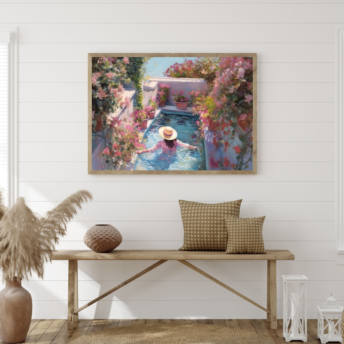 Retro Girly Summer Painting, Vintage Aesthetic Art Print - Image 3