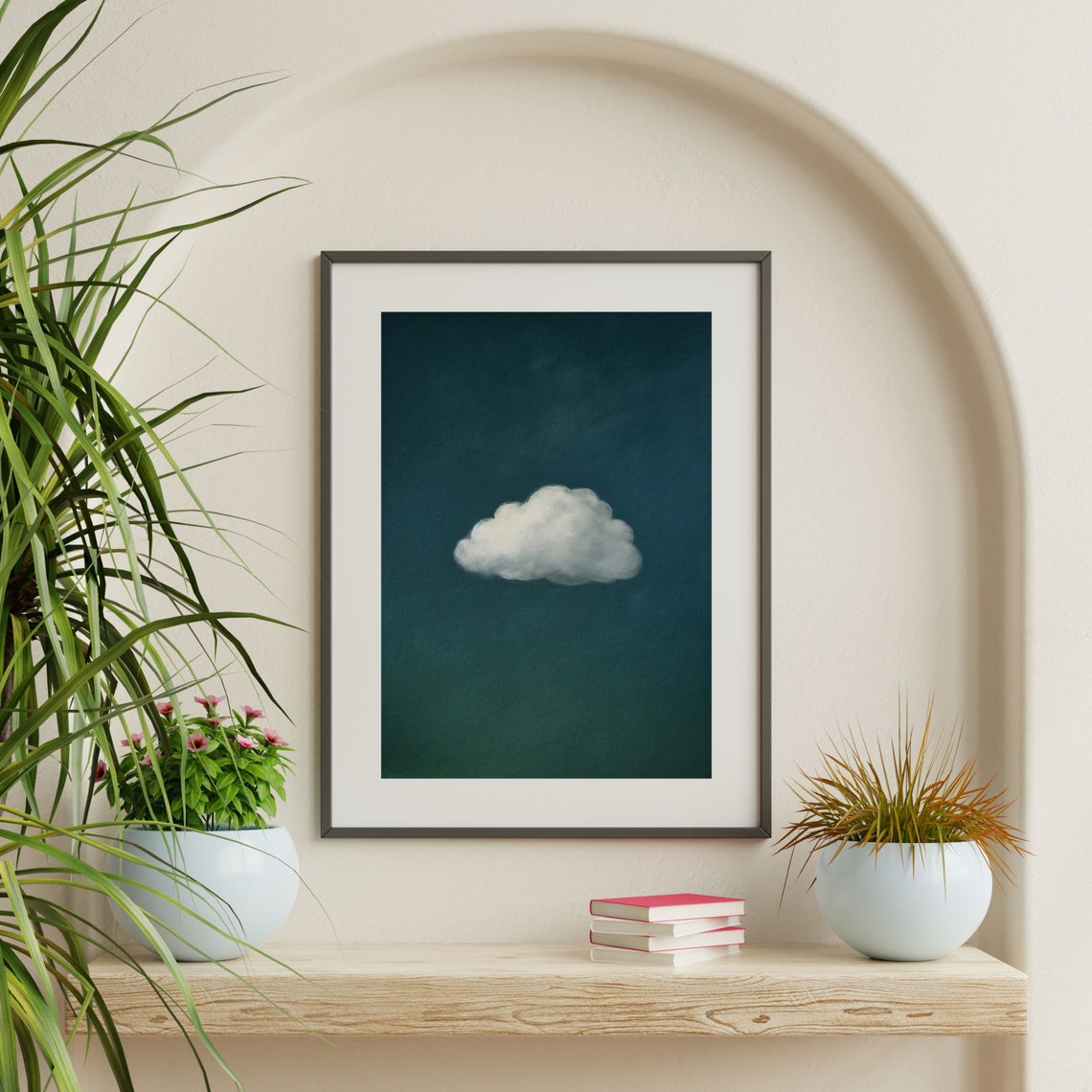 Cloud Wall Art Minimalist Cloud Painting Maximalist Wall Decor Modern Wall Print P 983 - Image 2