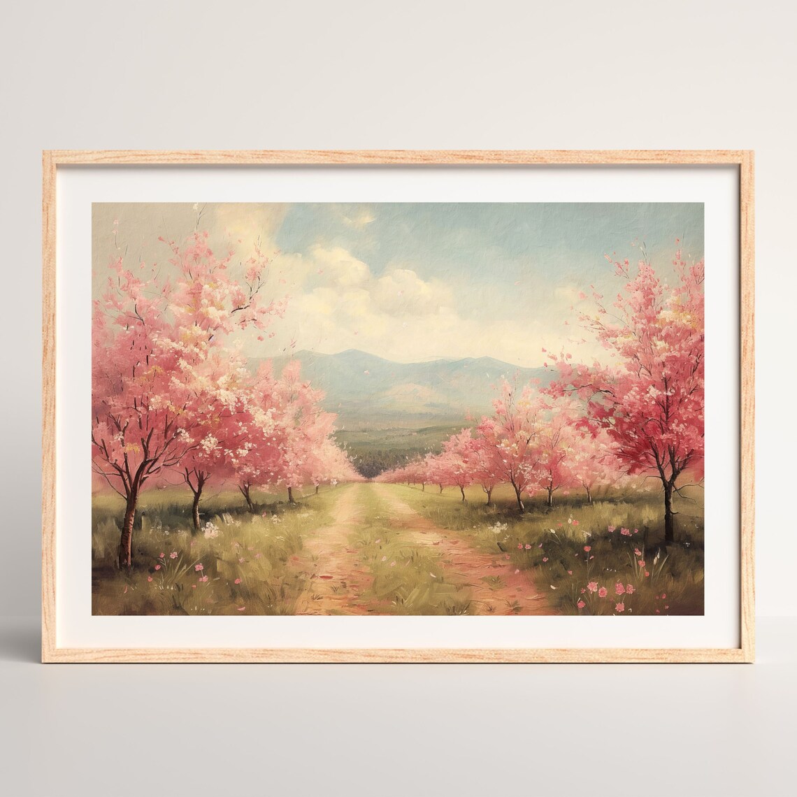 Spring Landscape, Retro Country Farmhouse Art Print - Image 2