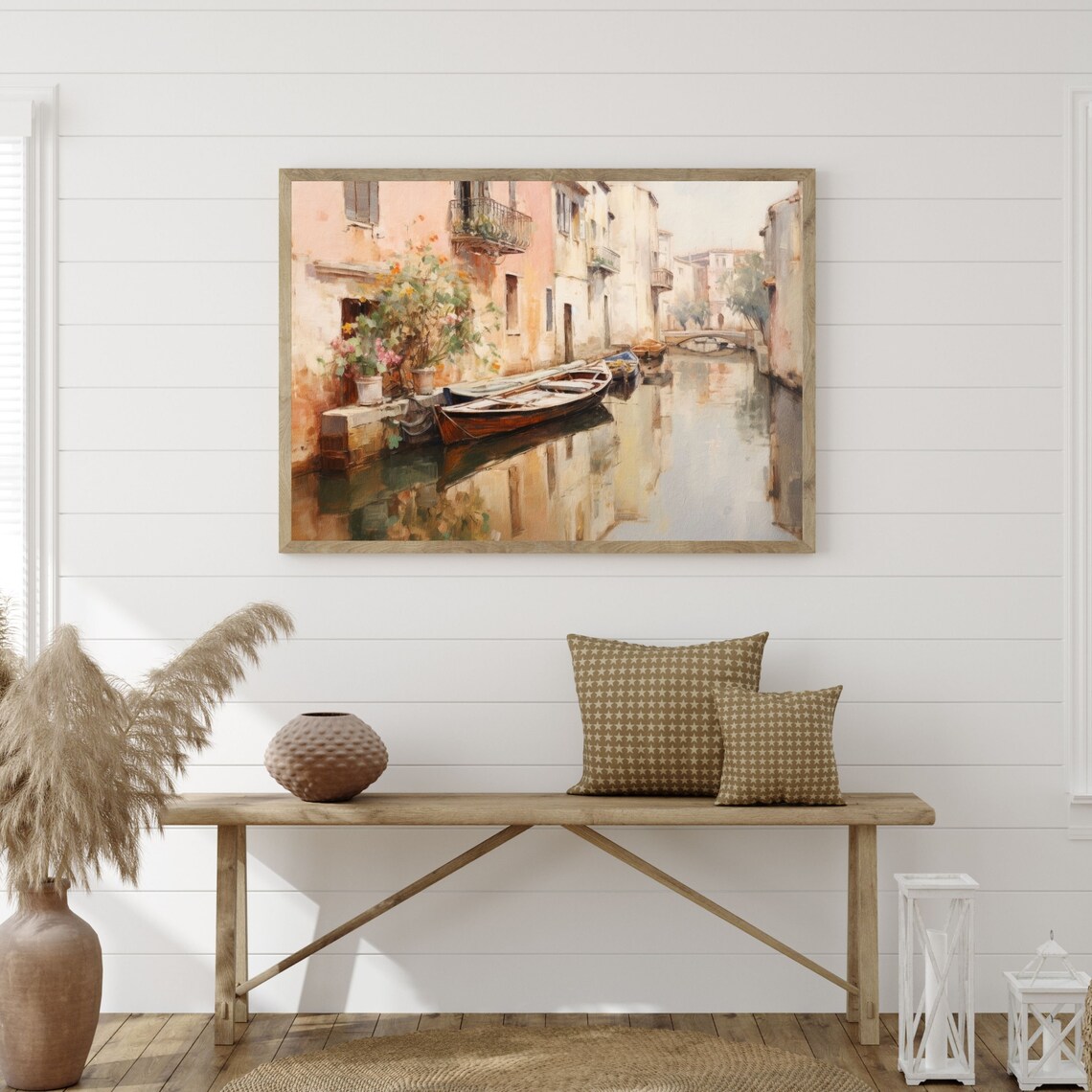 Venice Canal Retro Italian Art Print, European Decor - Image 3
