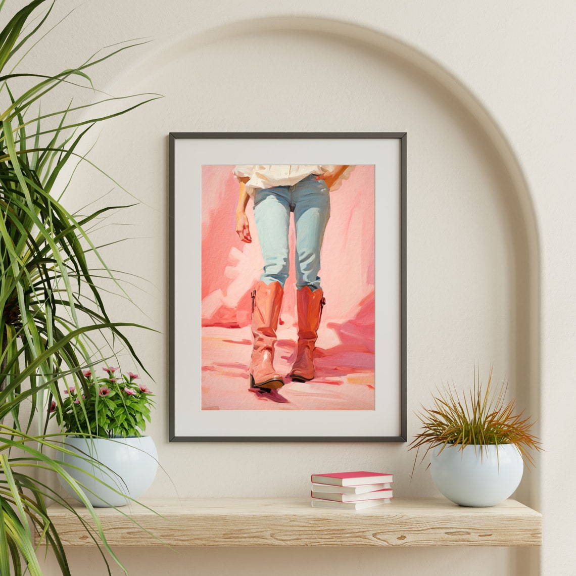 Pink Western Wall Art Print Retro Country Cowgirl Decor Minimal Girly Apartment Room Decor Teen Bedroom Decor P 401 - Image 2