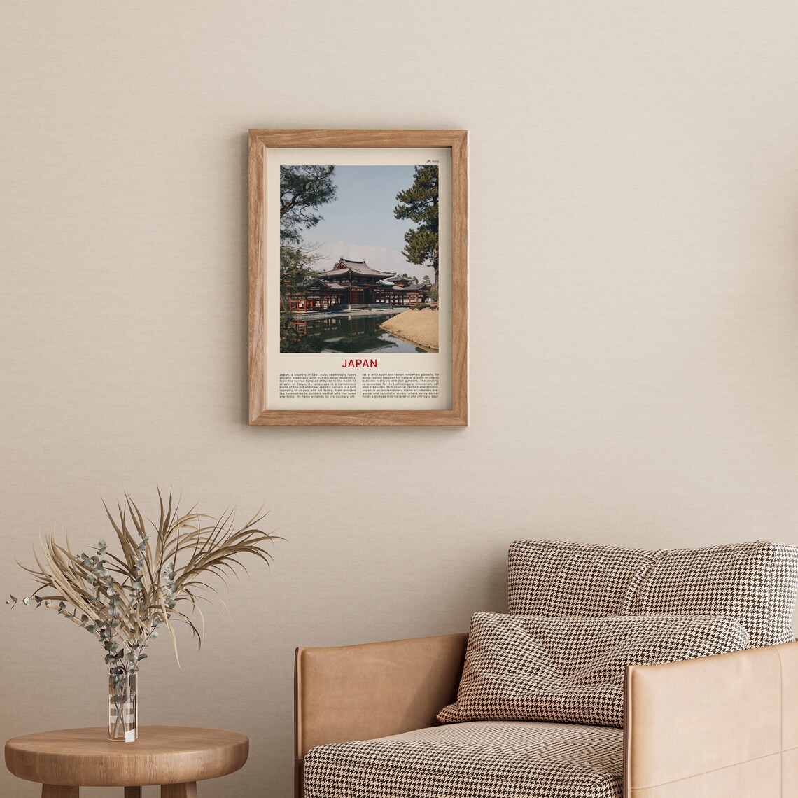 Japan Byodo-in Temple Reflecting Pond Film Photography Travel Poster - Image 3