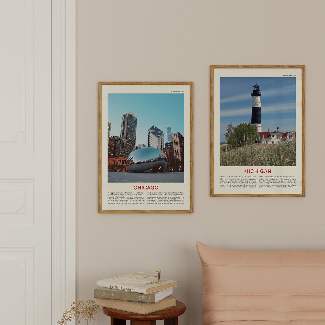 Chicago Travel Poster, Michigan Wall Decor - Image 2
