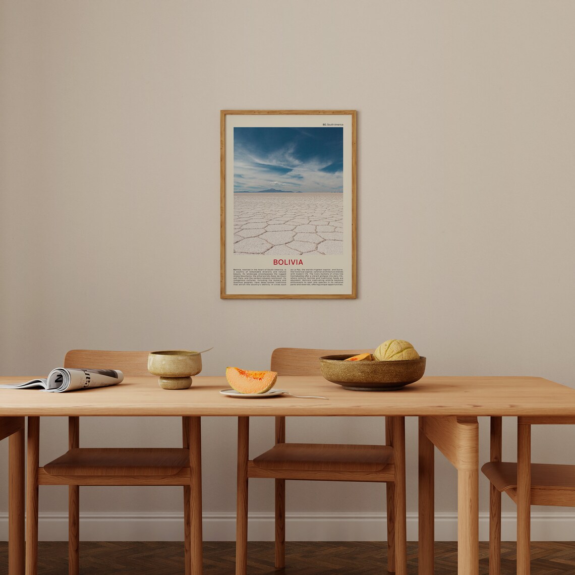 Bolivia Salar De Uyuni Vast Salt Flats Film Photo Travel Poster - Image 4