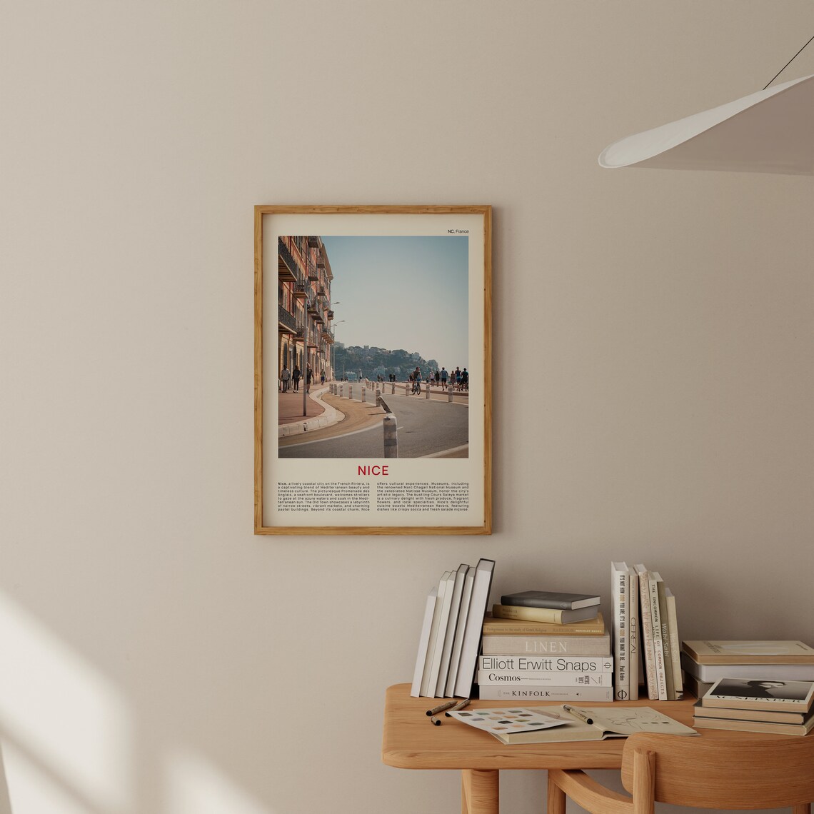 Nice France Promenade des Anglais Seafront Photo Travel Poster - Image 2
