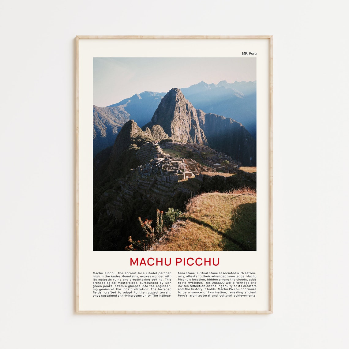 Machu Picchu Print Film Photo Machu Picchu Wall Art Machu Picchu Poster Machu Picchu Photo Machu Picchu Poster Print Peru Wall Decor