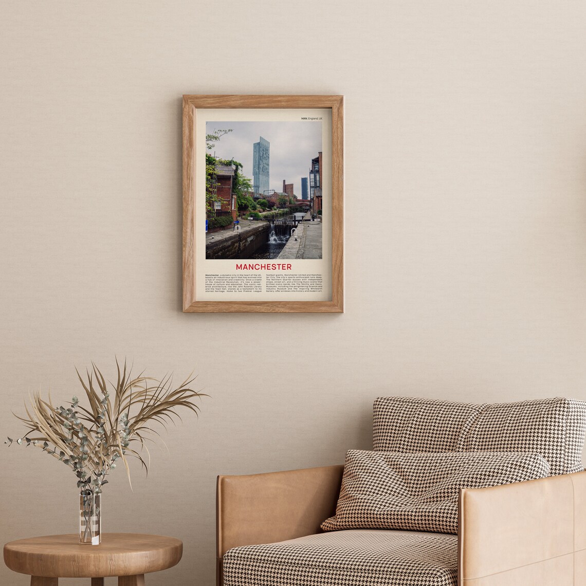 Manchester Canal Lock Historic Brick Buildings England Print - Image 3